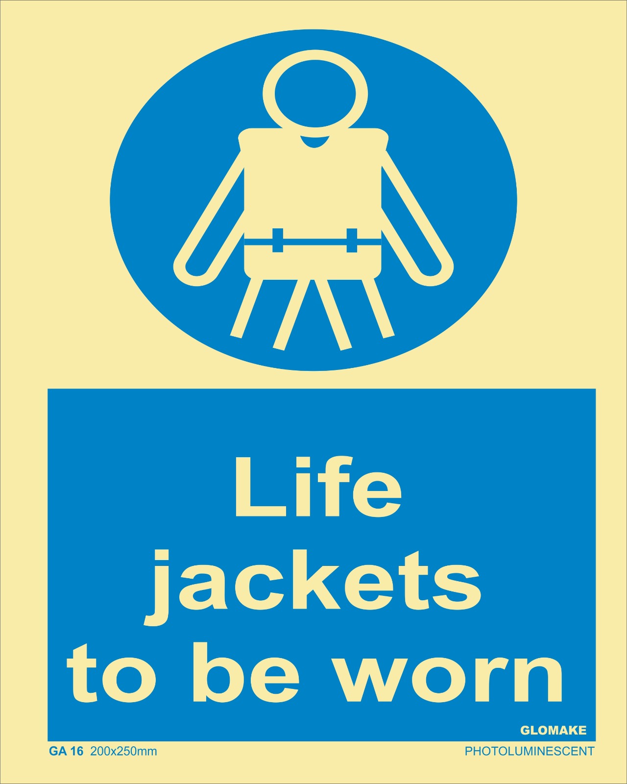 LIFE JACKRTS TO BE WORN 
(GA 16)